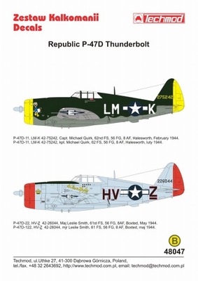 48047 Republic P-47 D Thunderbolt - USA 1944