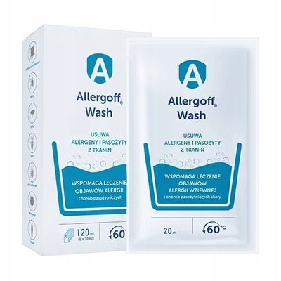 ALLERGOFF WASH usuwa alergeny do prania 6 x 20 ml