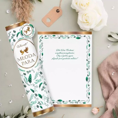 TUBA PAMIĄTKA ŚLUBNA BUTELKA