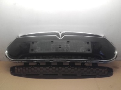 Tesla model s 12r- решітка радіатора решітка радіатора решітка бампера хром 1017415-00-c фото №1