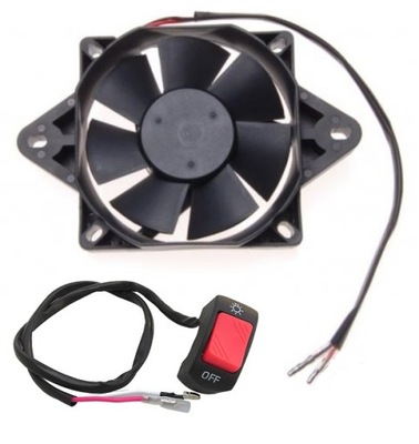 VENTILADOR PARA MOTOCICLETA + CONMUTADOR KTM YAMAHA HONDA  