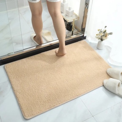 Soft Fluffy Bathroom Mat Anti-slip Bath Carpets Do