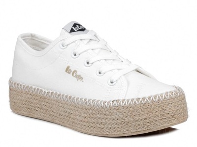 Trampki damskie espadryle na platformie tekstylne Lee Cooper 2410L 40