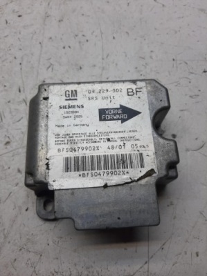 Датчик модуль подушка безопасности opel astra 2 2 g 09229302 фото №1