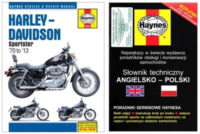 HARLEY-DAVIDSON Sportster 883 1000 1100 1200 1970-13 instr napr +GRATIS 24h