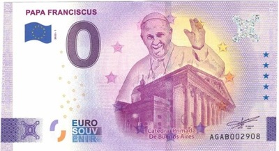 Banknot 0 Euro 2022 ( Argentyna ) - Papież Franciszek