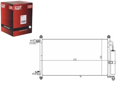 CONDENSADOR CONDENSADOR DE ACONDICIONADOR NISSAN JUKE 10- HART  