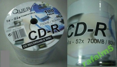 Płyty CD-R x52 700MB 80minut 100 PACK SZPIDEL