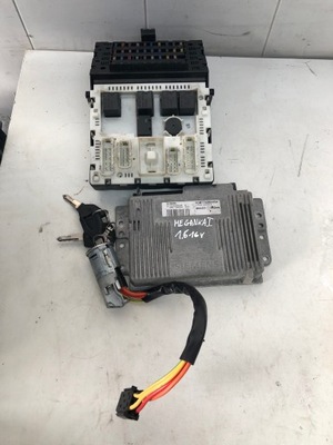 Блок управления набор стартовый renault megane i 1.6 7700864454 фото №1