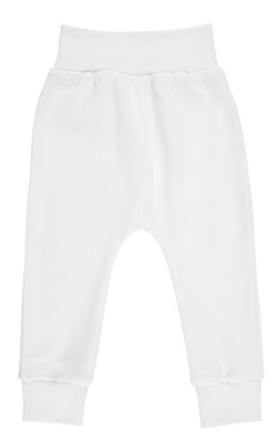 Spodnie dziecięce bawełniane białe rozmiar 98/104