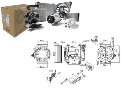 COMPRESOR DE ACONDICIONADOR NISSAN CUBE JUKE MICRA 3 NOTE NV200 NV200  