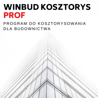 Program kosztorysujący WINBUD Kosztorys Prof