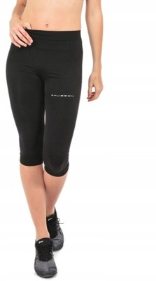 Legginsy Brubeck SP10400 Running Force 3/4 black L