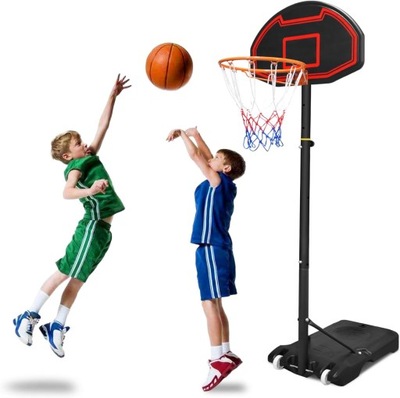 Kosz do koszykówki regulowany stojący 158-208cm 210 cm dla dzieci