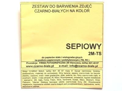 Toner sepiowy do tonowania zdjęć czarno białych TS