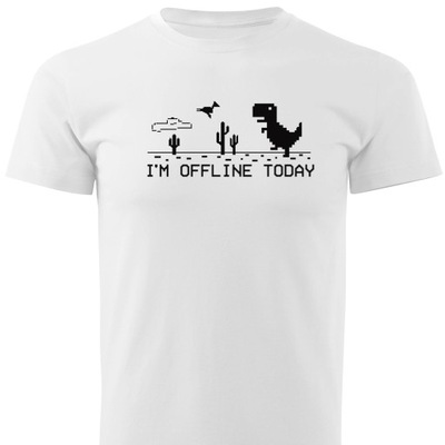 Koszulka T-shirt do PRACY ZDALNEJ Im offline today