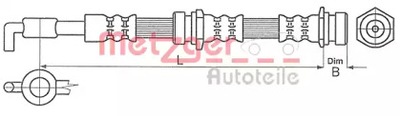 CABLE DE FRENADO ELAST MAZDA METZGER  