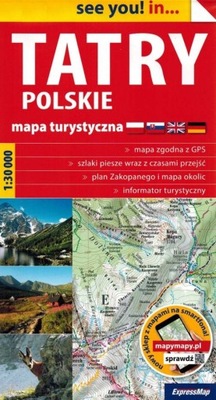 TATRY POLSKIE MAPA TURYSTYCZNA 1:30 000 EXPRESSMAP