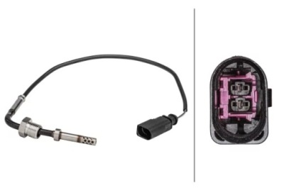 Датчик температури вихлопних газів 6pt358181-161 hella фото №1