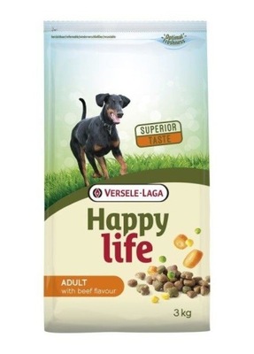 VERSELE-LAGA Happy Life Adult Beef karma sucha 3kg