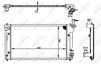 RADIATOR WATER NRF 53398  