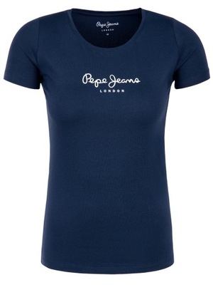 Pepe Jeans T-Shirt PL502711 Granatowy Slim Fit