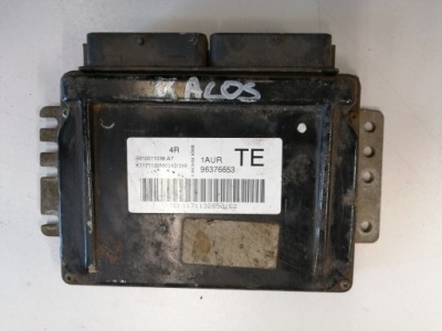 Блок керування бортовий комп'ютер двигуна kalos aveo 96376653 фото №1