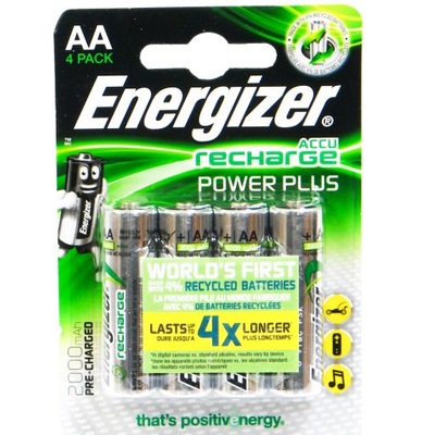 4x akumulatorki Ni-MH LR06 AA 2000mAh Energizer