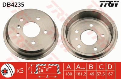 БАРАБАН ГАЛЬМІВНИЙ TRW DB4235 1684230201