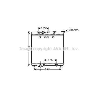 CHLODNICA, SISTEMA DE REFRIGERACIÓN DEL MOTOR AVA QUALITY COOLING PEA2298  