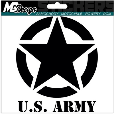 STICKER AUTO STAR U.S. ARMY JEEP 20X17CM  