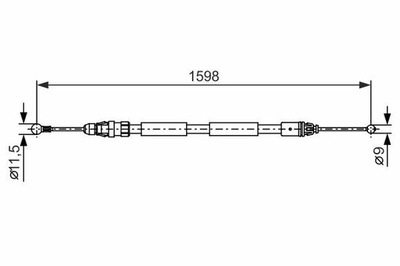 CIĘGŁO ТОРМОЗ СТОЯНОЧНИЙ 1 987 482 388