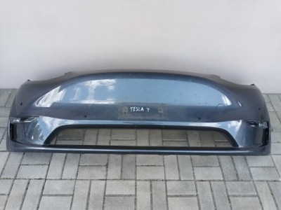 Бампер передний tesla y перед хороший + 2 противотуманные фары фото №1