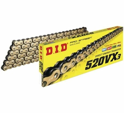 D.I.D DID520VX3G&B-114LE CADENA DE ACCIONAMIENTO MOTO. DID 520 X-RING (4439AN)  