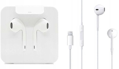 SŁUCHAWKI APPLE EARPODS LIGHTNING MMTN2ZM/A do IPHONE XS 12 13 14