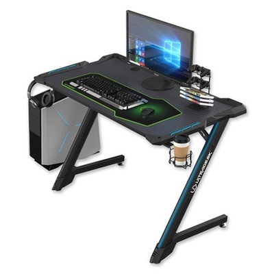 ULTRADESK Biurko dla gracza SPACE V2, 133x61.5cm, 77.5cm, podświetlane, z p