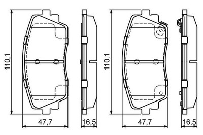 BOSCH 0 986 494 688 TRINKELĖS STABDŽIŲ 