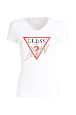 Koszulka damska, t-shirt - GUESS - Icon - rozm. XS