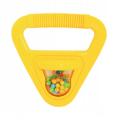 ZABAWKA MUZYCZNA GRZECHOTKA TRÓJKĄT ŻÓŁTY