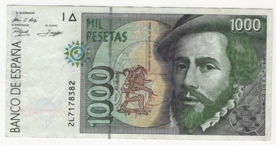 HISZPANIA 1000 PESETAS 1992