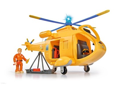 Simba Strażak Sam Helikopter Wallaby II z figurką