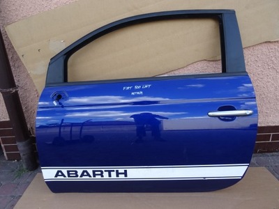 Fiat 500 lift дверь левая левый перед 369/a blu фото №1