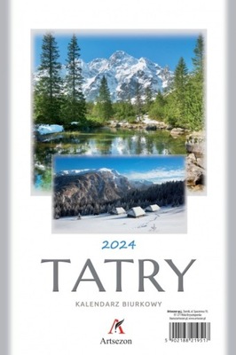 Kalendarz biurkowy pionowy miesięczny 2024 Tatry