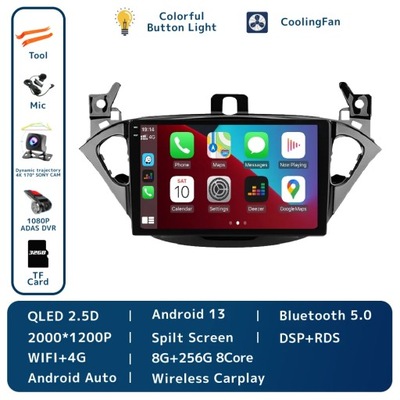 NAVEGACIÓN GPS PARA OPLA CORSA E 2014-2019 RADIO DE AUTOMÓVIL STEREO BEZPRZEWODOWE CARPLAY  