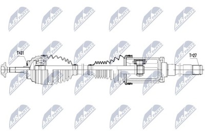 ПОЛУОСЬ ПРИВОДНАЯ BMW XDRIVE 1 M135I/M140I, 118D/120D