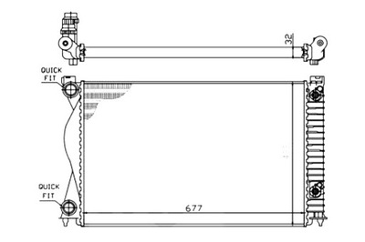 ABAKUS RADUADOR DE AGUA AUDI A6 4F 05 04-09 08  