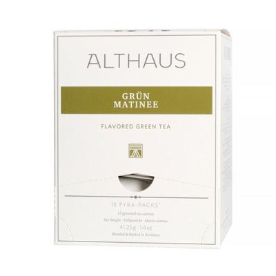 Althaus Grun Matinee Pyra Pack Herbata 15 piramidek