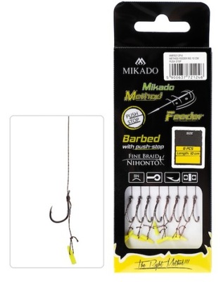 Haczyki Przypony Mikado Method Feeder Push Stop 10