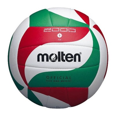 Piłka siatkowa Molten V5M2000 biało-czerwono-zielona