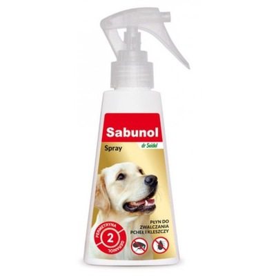 Spray Sabunol 100ml na pchły i kleszcze dla psa